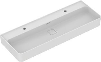 IS T359501 Strada II Раковина настольная 1200х430х170 мм, с 2мя отв. под смес., с отв. перел., с кер