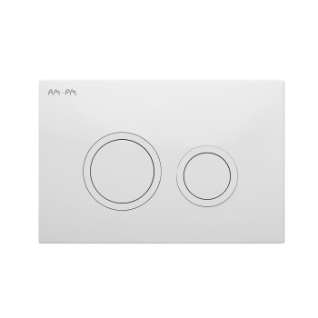 Клавиша для инсталляции, пластик, белый глянцевый