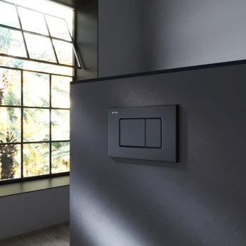 Клавиша для инсталляции, пластик, черный матовый