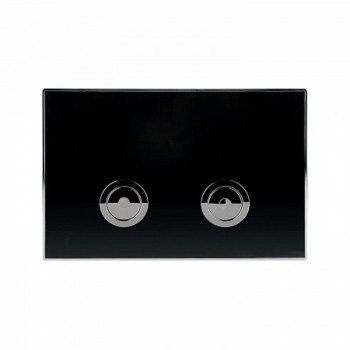 Клавиша смыва для пневматической инсталляции Point Венера, черный/хром, PN44071BC