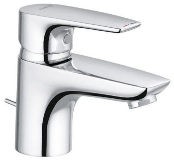 Kludi 34 385 0575 Pure&Solid Смеситель для раковины 60 мм, со сливным гарнитуром, 7 л/мин