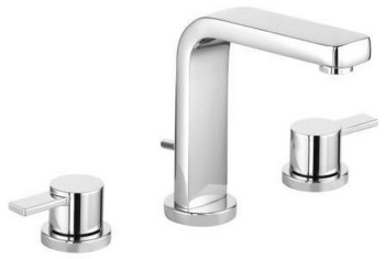 Kludi 38 393 0575 Zenta Смеситель для раковины 135 мм, на 3 отв., со слив. гарн., Комплект