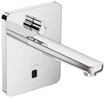 Kludi 38 500 05 Zenta E Инфракр. электрон. для рак. 190 мм, настен., с рег t°, 230/6 V, (вне. м. ч.)