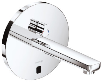 Kludi 38 501 05 Zenta E Инфракр. электрон. для рак. 190 мм, настен., с рег t°, 230/6 V, (вне. м. ч.)