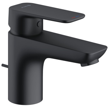 Kludi 40 382 3975 Pure&Style Смеситель для раковины 75 мм, со сливным гарнитуром, 7 л/мин
