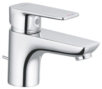 Kludi 40 385 0575 Pure&Style Смеситель для раковины 60 мм, со сливным гарнитуром, 7 л/мин