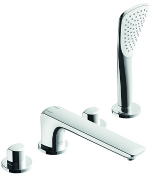 Kludi 41 424 0530 Ameo Смеситель на борт ванны, на 4 отв., керамика 90°, Комплект