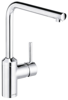 Kludi 42 817 0577 L-INE Смеситель для кухни 280 мм, для установкиперед окном, байонет, 7,6 л/мин