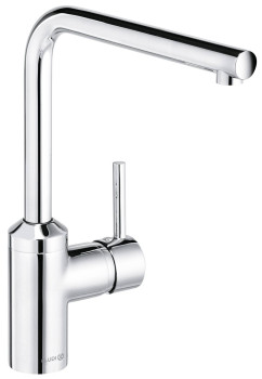 Kludi 42 819 0577 L-INE Смеситель для кухни 275 мм, безнапорных водонагревателей, Г излив, 5 л/мин