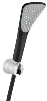 Kludi 67 650 8700 Fizz Душевой набор 90 мм, 1 режим, шланг 1250 мм, черный/хром