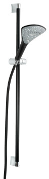 Kludi 67 740 8700 Fizz Душевой гарнитур H=900 мм, Ø160 мм, 3 режима, шланг 1600 мм, черны
