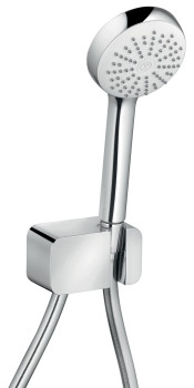 Kludi 68 670 0500 Logo Душевой набор Ø96 мм, 1 р шланговое подключение, 23 л/мин, шланг 1250 мм