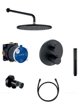 Kludi NOVA FONTE black Набор 7 в 1 для душа цвет черный