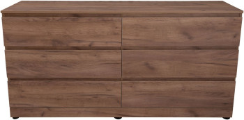 Комод Aquanet Сканди 1600x480 Дуб крафт (6 ящиков)