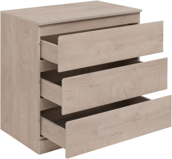 Комод Aquanet Сканди 800x480 Дуб эдгрейн (3 ящика)