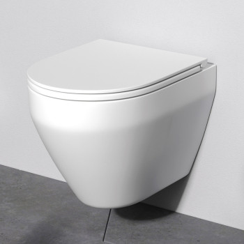 Комплект: инсталляция с подвесным унитазом FlashClean, с сиденьем микролифт и клавишей