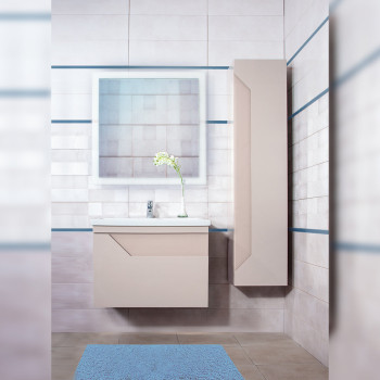 Комплект мебели для ванной Бриклаер БРАЙТОН 70B, бежевый