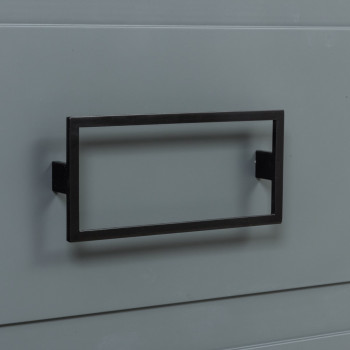 Комплект ручек La Fenice Cubo Nero черный 80 мм., два ящика