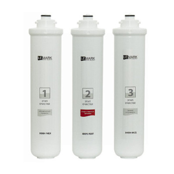 Комплект сменных картриджей Lemark BASIC удаление хлора и вредных примесей