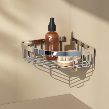 Корзина для душа, угловая