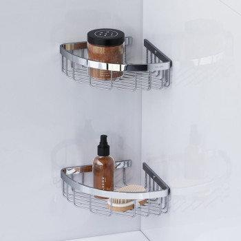 Корзина для душа, угловая