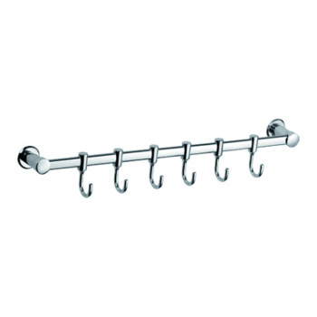 Крючок HAIBA HB205-6 шестерной, хром
