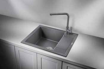 Кухонная мойка Granula 6002, ГРАФИТ