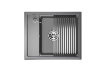 Кухонная мойка Granula 6004, АЛЮМИНИУМ