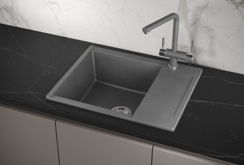 Кухонная мойка Granula 6202, ГРАФИТ