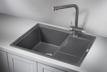 Кухонная мойка Granula 6503, ГРАФИТ