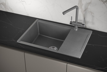 Кухонная мойка Granula 7003, ГРАФИТ