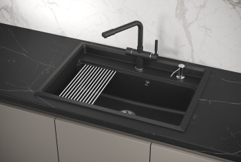 Кухонная мойка Granula 7301, ЧЁРНЫЙ