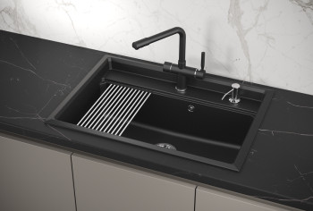 Кухонная мойка Granula 7301, ШВАРЦ