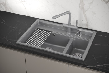 Кухонная мойка Granula 7302, АЛЮМИНИУМ