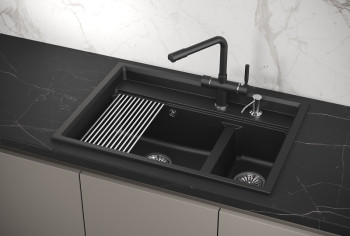 Кухонная мойка Granula 7302, ШВАРЦ