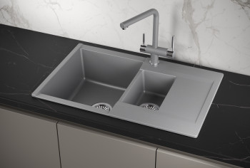 Кухонная мойка Granula 7808, АЛЮМИНИУМ