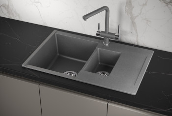 Кухонная мойка Granula 7808, ГРАФИТ