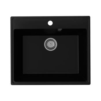 Кухонная мойка Ulgran Quartz Forte 580-07, уголь