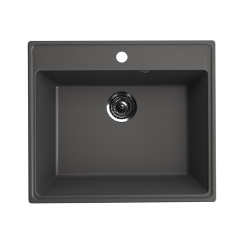 Кухонная мойка Ulgran Quartz Forte 580-09, мокрый асфальт