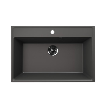 Кухонная мойка Ulgran Quartz Forte 760-09, мокрый асфальт