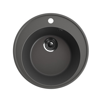 Кухонная мойка Ulgran Quartz Nora 485-09, мокрый асфальт