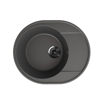 Кухонная мойка Ulgran Quartz Nora 585-09, мокрый асфальт