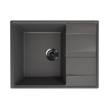 Кухонная мойка Ulgran Quartz Prima 650-09, мокрый асфальт