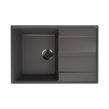 Кухонная мойка Ulgran Quartz Prima 750-09, мокрый асфальт