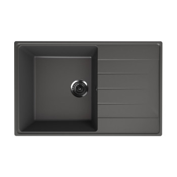 Кухонная мойка Ulgran Quartz Prima 780-09, мокрый асфальт