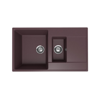 Кухонная мойка Ulgran Quartz Prima 860 1,5K-06, трюфель