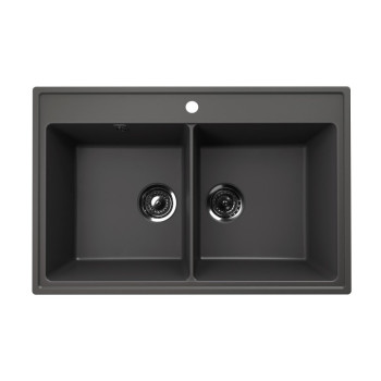 Кухонная мойка Ulgran Quartz Ruma 780-09, мокрый асфальт