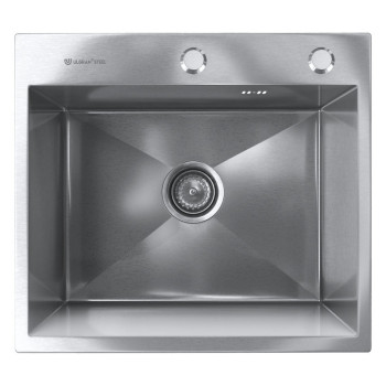 Кухонная мойка Ulgran  Steel 500x450, брашированная сталь