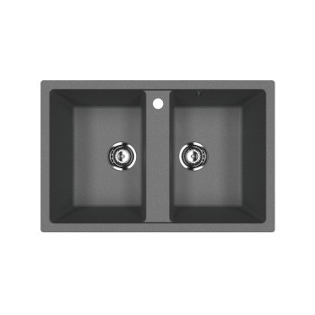 Кухонная мойка Ulgran U-608-343, антрацит