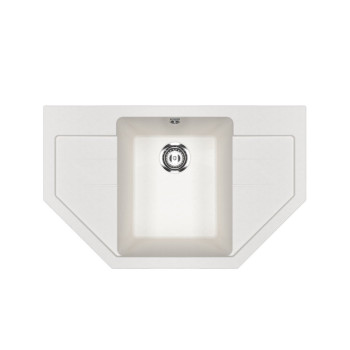 Кухонная мойка Ulgran U-609-341, ультра-белый